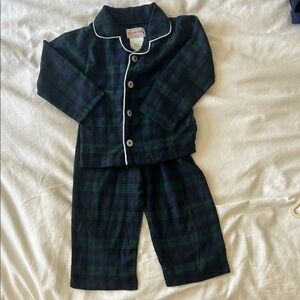 Lanz of Salzburg Blackwatch tartan Plaid Kids Pajama Set
